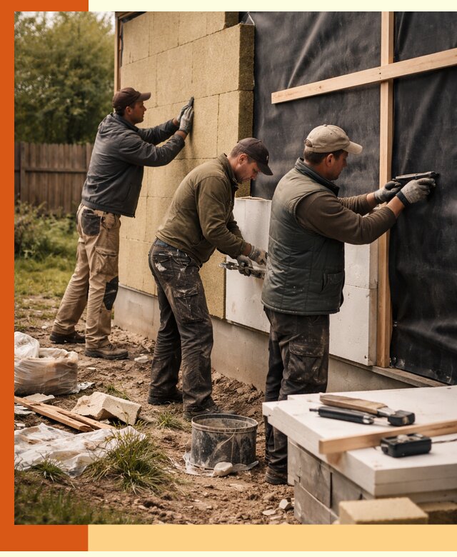 Утепление дачного дома под ключ в Северске