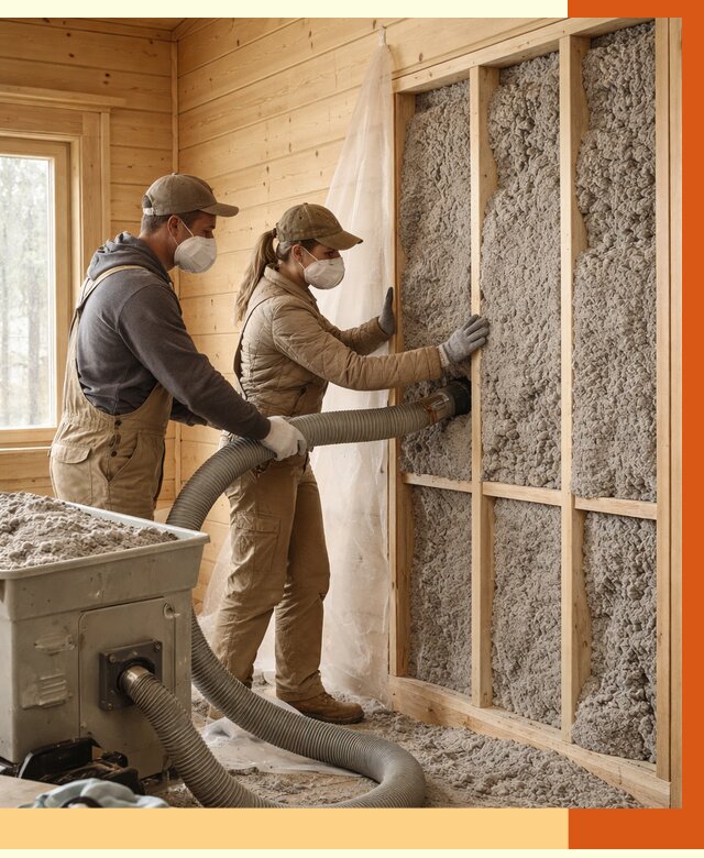 Утепление дачного дома эковатой в Северске от 1507 руб./м2 — комплексно, ТепломастерСвк