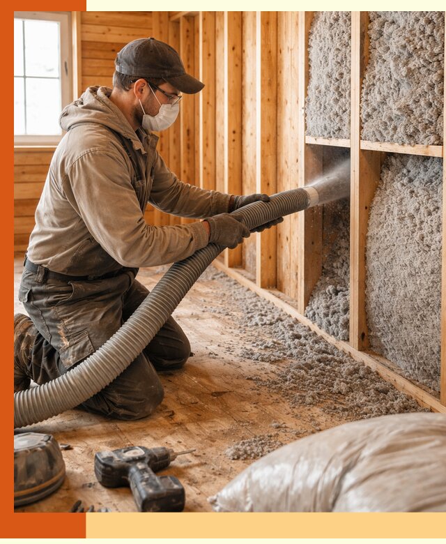 Утепление дачного дома эковатой в Северске — быстро и надёжно