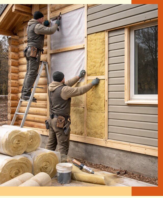 Утепление деревянного дома в Северске от 6445 руб./м2 — заказать работы | ТепломастерСвк