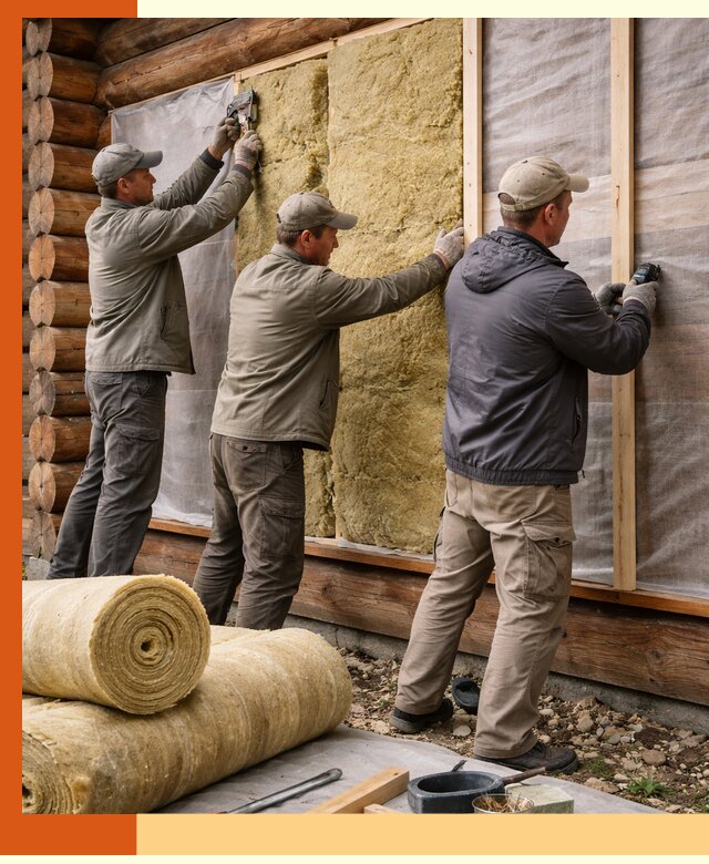 Утепление деревянного дома в Северске эффективными технологиями