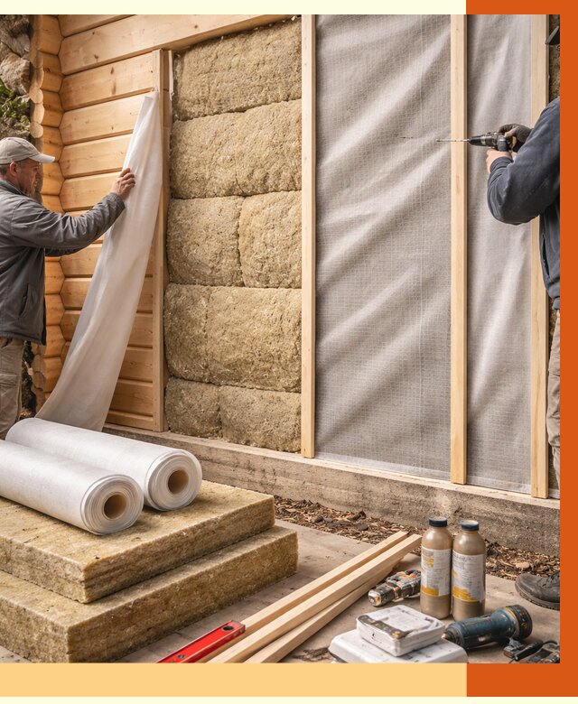 Утепление дома из минибруса в Северске от 4678 руб/м2 — заказать профессионально | ТепломастерСвк