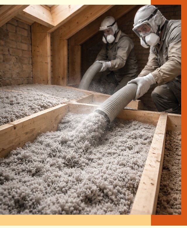 Утепление коттеджа эковатой в Северске от 2599 руб./м² — комплексная задувка и монтаж | ТепломастерСвк