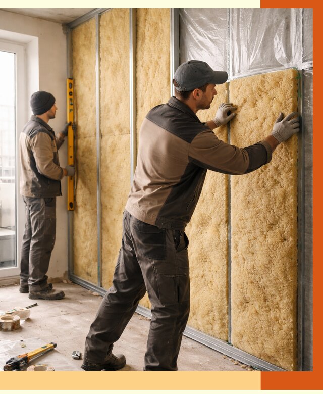 Утепление квартиры изнутри в Северске от 4522 руб. за м2 | Проф. работы ТепломастерСвк