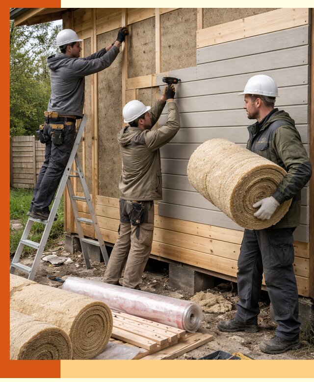 Утепление бани снаружи в Северске профессионально и надежно