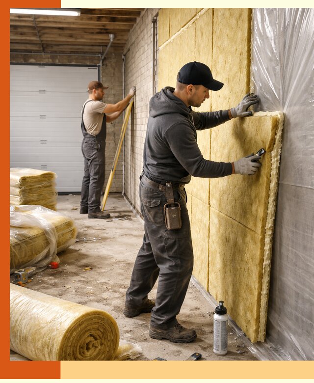 Утепление гаража под ключ в Северске — все виды теплоизоляции