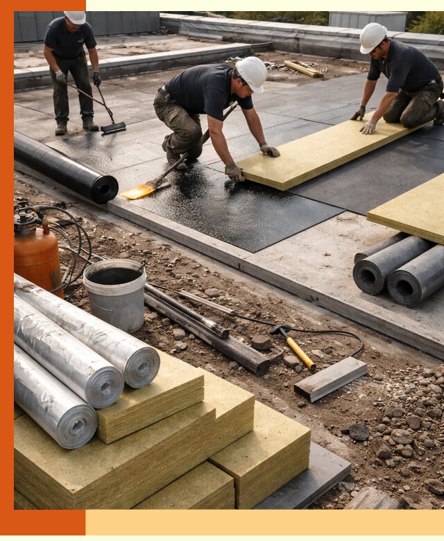 Утепление плоской крыши в Северске — надежная теплоизоляция и герметизация