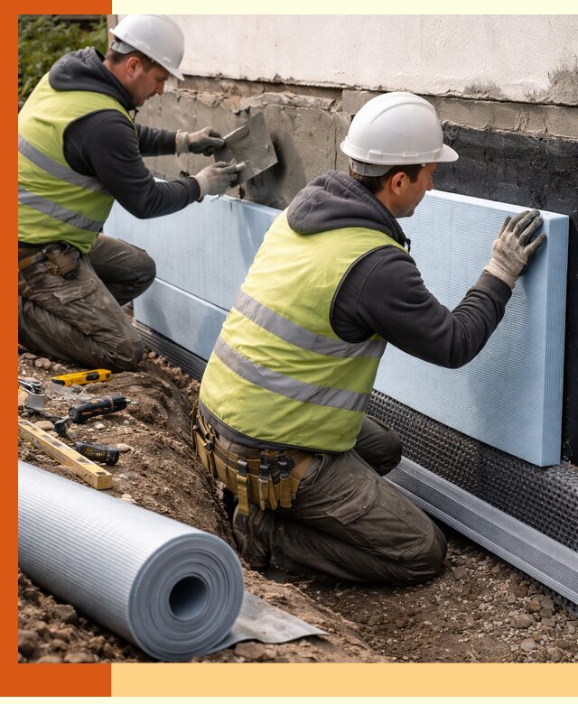 Утепление фундамента снаружи в Северске — профессиональная теплоизоляция