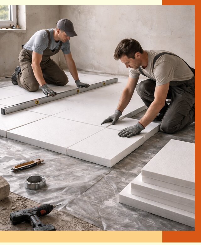 Утепление бетонного пола в Северске от 2599 руб/м2 — монтаж и цена | ТепломастерСвк