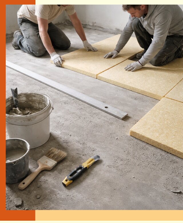 Утепление бетонного пола в Северске профессионально и недорого