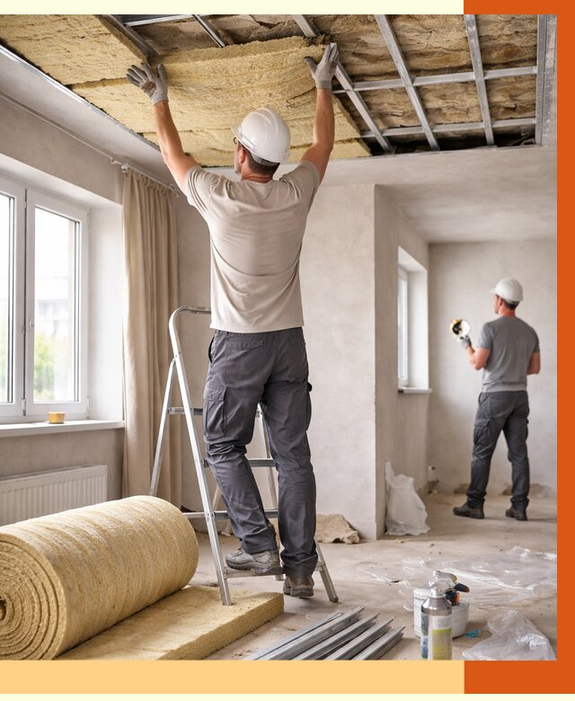 Утепление потолка в частном доме в Северске от 988 руб./м² — работы под ключ | ТепломастерСвк