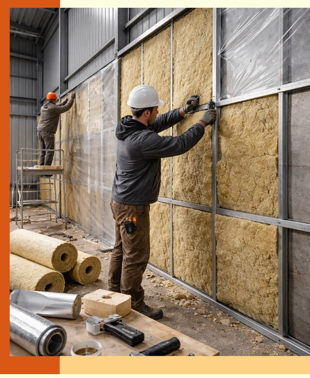 Утепление ангара в Северске — профессиональная теплоизоляция помещений