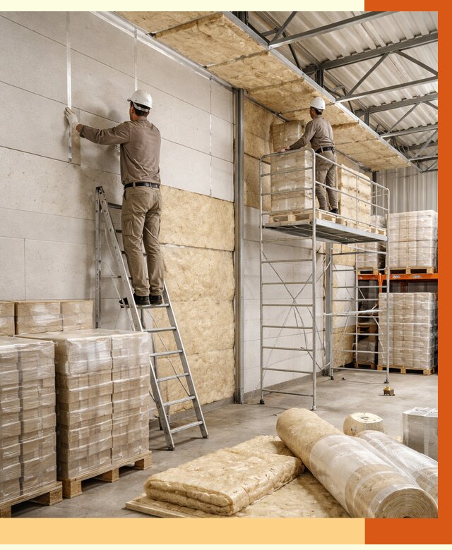 Утепление склада готовой продукции в Северске от 2027 руб./м2 — комплексно | ТепломастерСвк