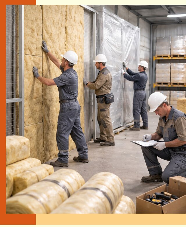 Утепление склада готовой продукции в Северске качественно и быстро