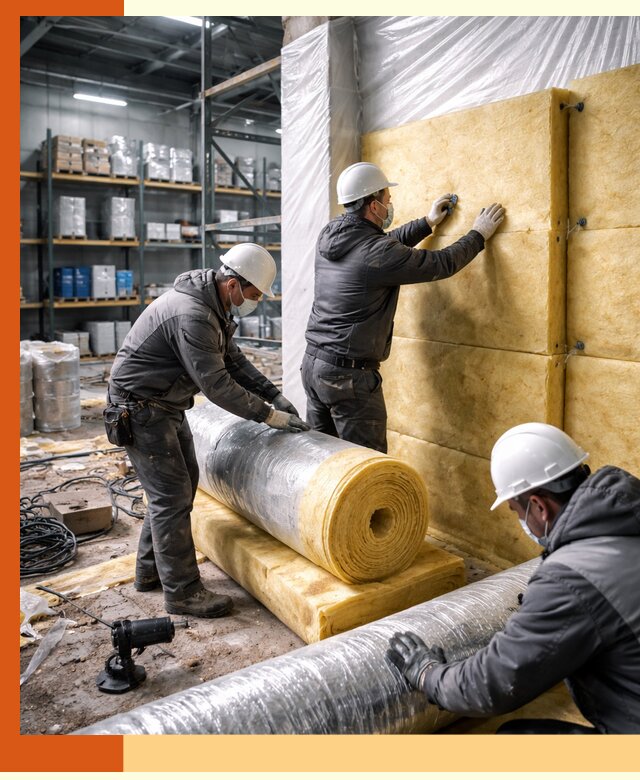 Утепление склада химсырья в Северске: безопасная и эффективная изоляция