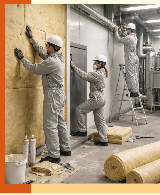 Утепление пищевого цеха под ключ в Северске