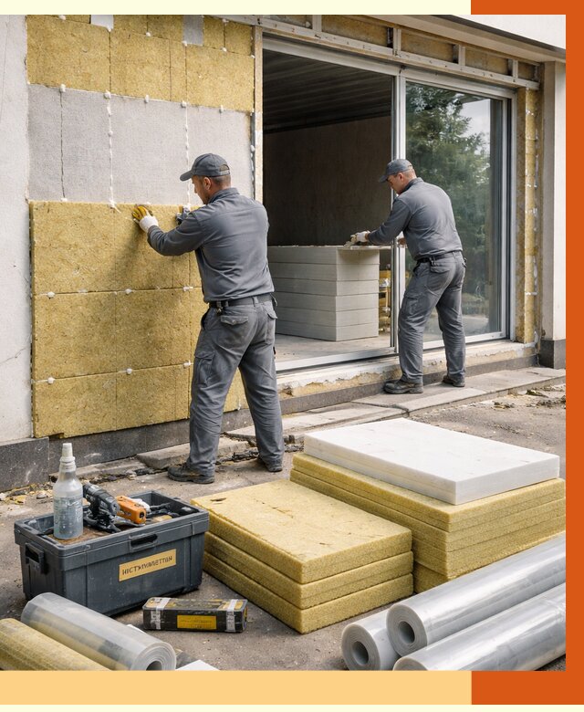 Утепление торгового павильона в Северске от 15073 руб./м² под ключ | ТепломастерСвк