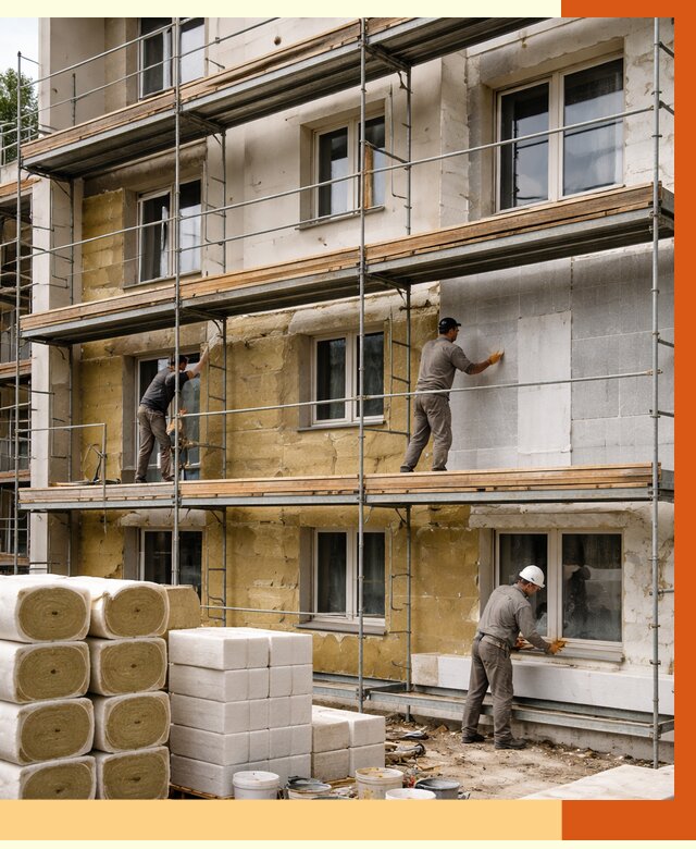 Утепление гостиницы в Северске от 7484 руб./м2 — комплексно, ППУ, под ключ | ТепломастерСвк