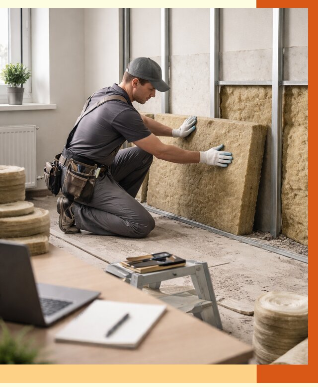 Утепление офиса в Северске от 4678 руб/м2 — комплексное утепление офиса под ключ | ТепломастерСвк