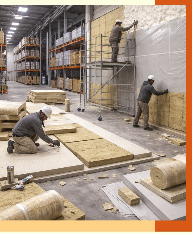 Утепление складского терминала в Северске от 7796 руб./м² под ключ | ТепломастерСвк