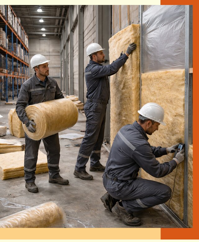 Утепление логистического центра в Северске от 4678 руб/м² под ключ | ТепломастерСвк