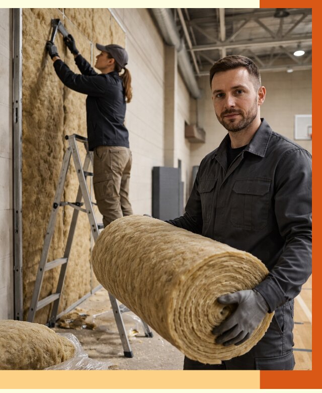 Утепление спортзала в Северске от 7796 руб/м2 — комплексное утепление под ключ | ТепломастерСвк