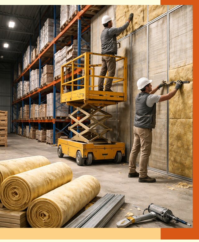 Утепление торгового склада в Северске от 3326 руб/м2 — комплексно и под ключ | ТепломастерСвк