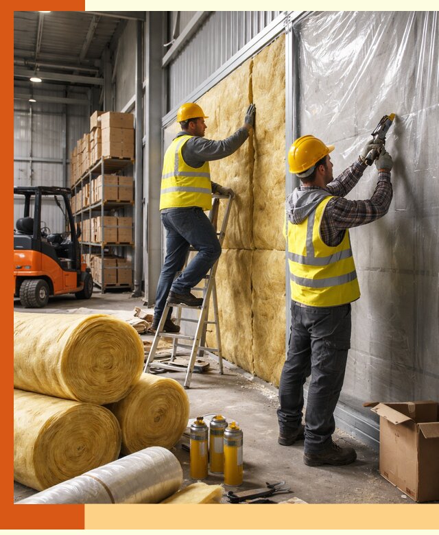 Утепление склада с техникой в Северске под ключ