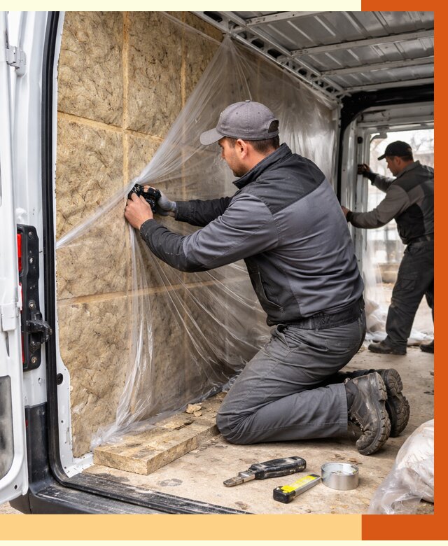 Утепление фургона в Северске от 17152 руб/м2 — утепление фургона ППУ и кузова | ТепломастерСвк