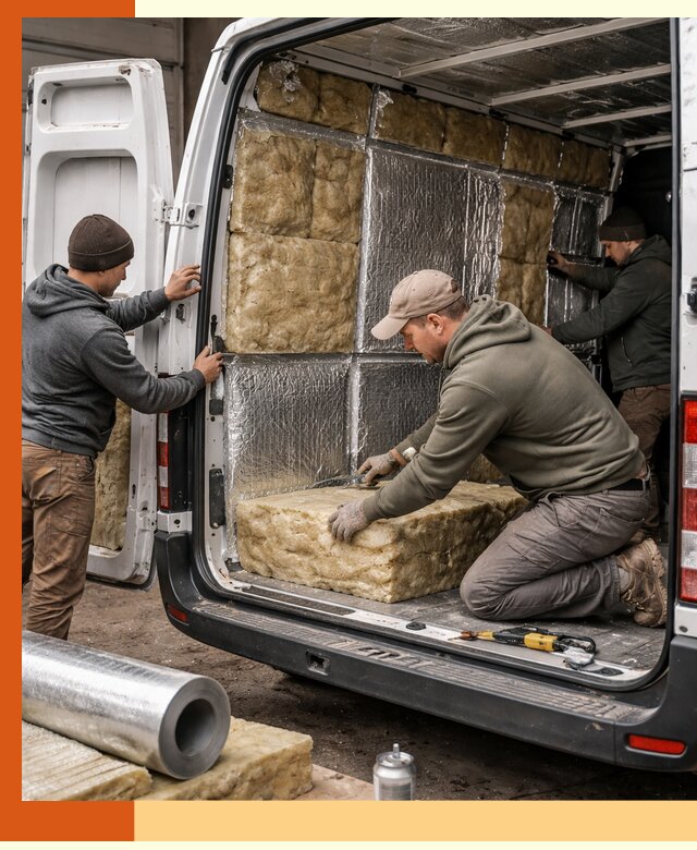 Утепление фургона в Северске: профессиональная теплоизоляция и шумоизоляция