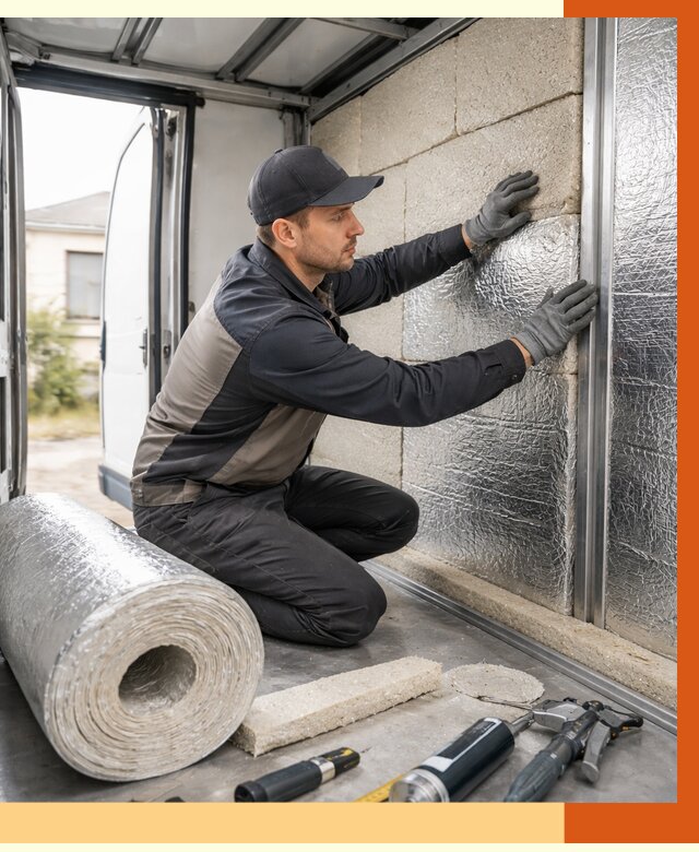 Утепление фургона рефрижератора в Северске от 12994 руб./м² под ключ | ТепломастерСвк