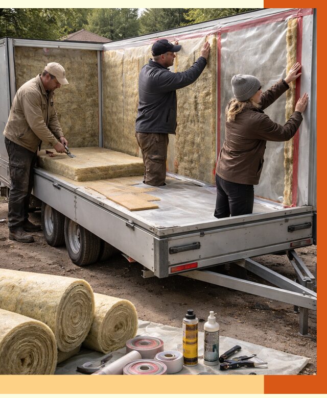 Утепление прицепа в Северске под ключ от 12994 руб. — комплекс от ТепломастерСвк