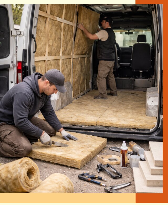 Утепление кемпера в Северске под ключ от 12474 руб. — профессионально | ТепломастерСвк