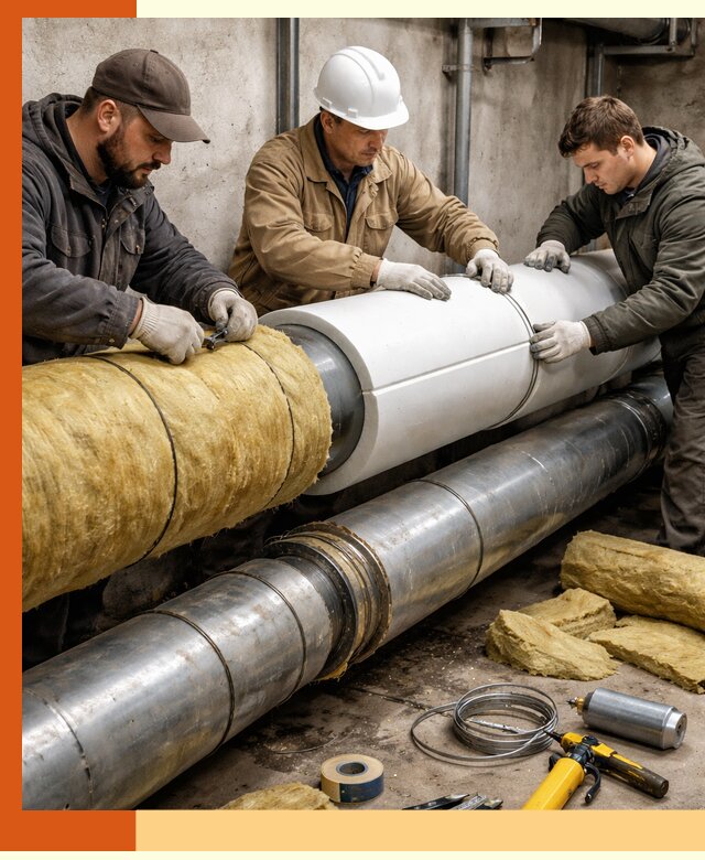 Утепление трубопровода в Северске с гарантией энергоэффективности