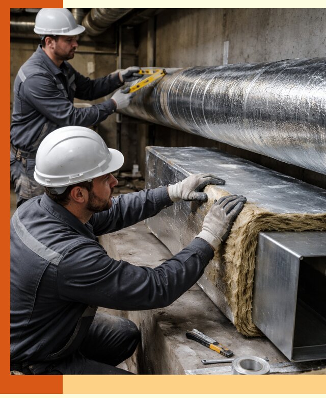 Профессиональное утепление воздуховодов и теплоизоляция в Северске