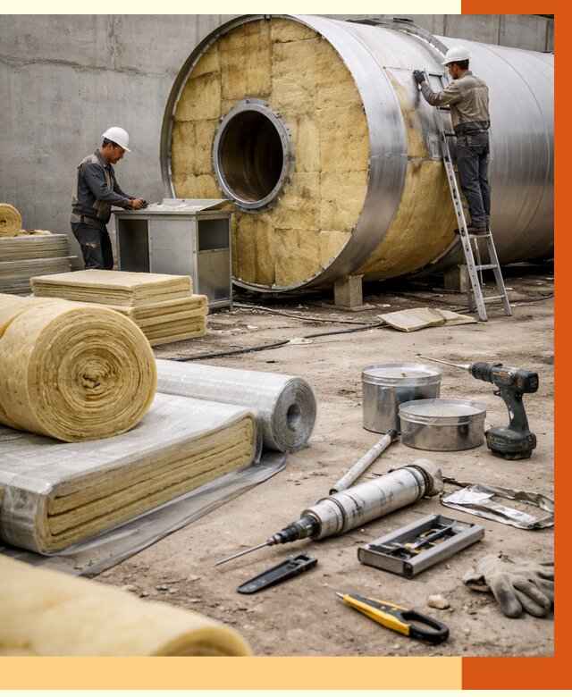 Утепление резервуара с топливом в Северске от 28586 руб. под ключ | ТепломастерСвк