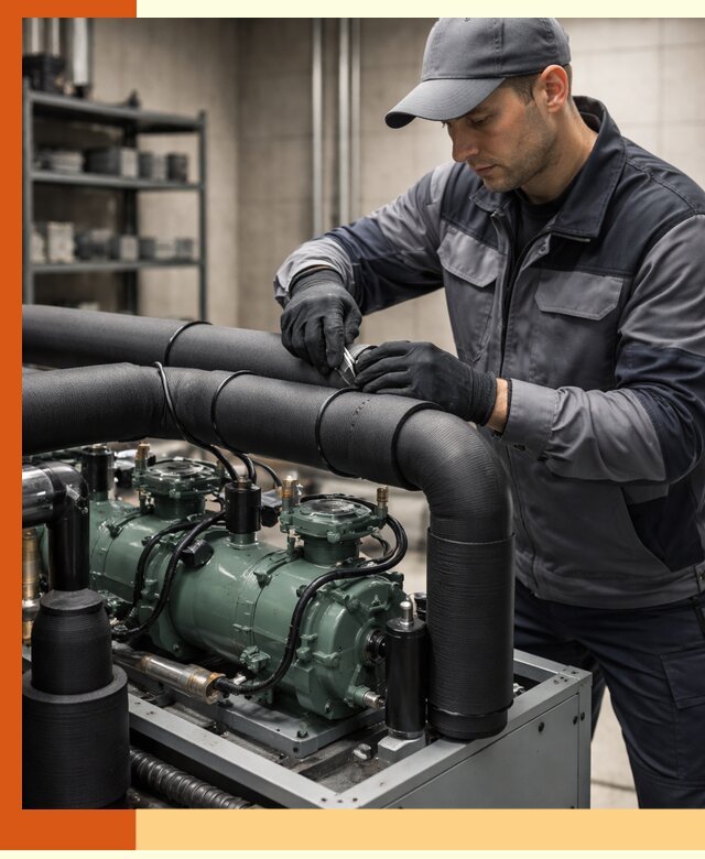 Утепление холодильного агрегата и теплоизоляция в Северске