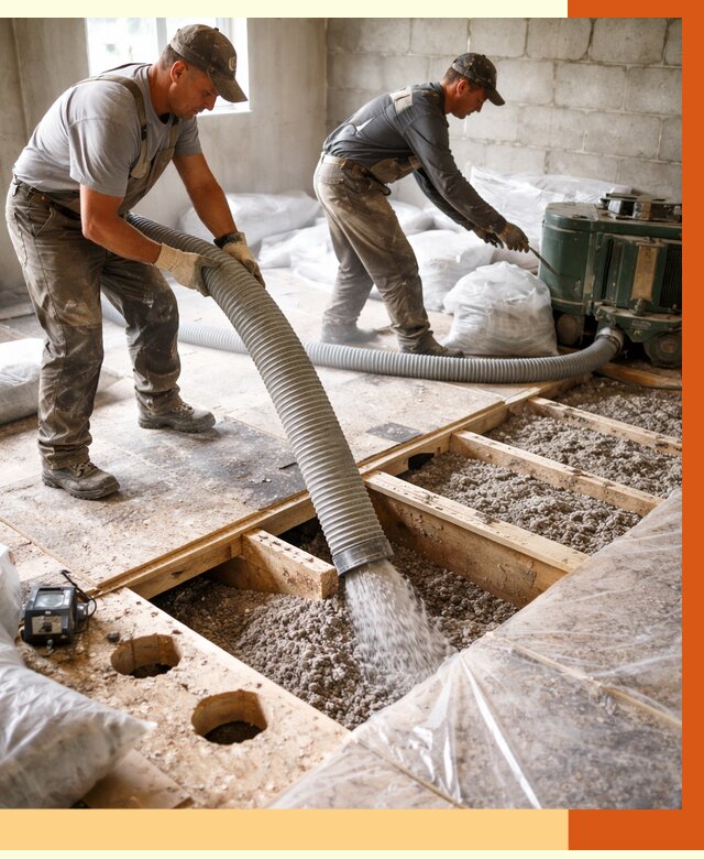 Заполнение пустот перекрытий в Северске от 4678 руб. под ключ | ТепломастерСвк