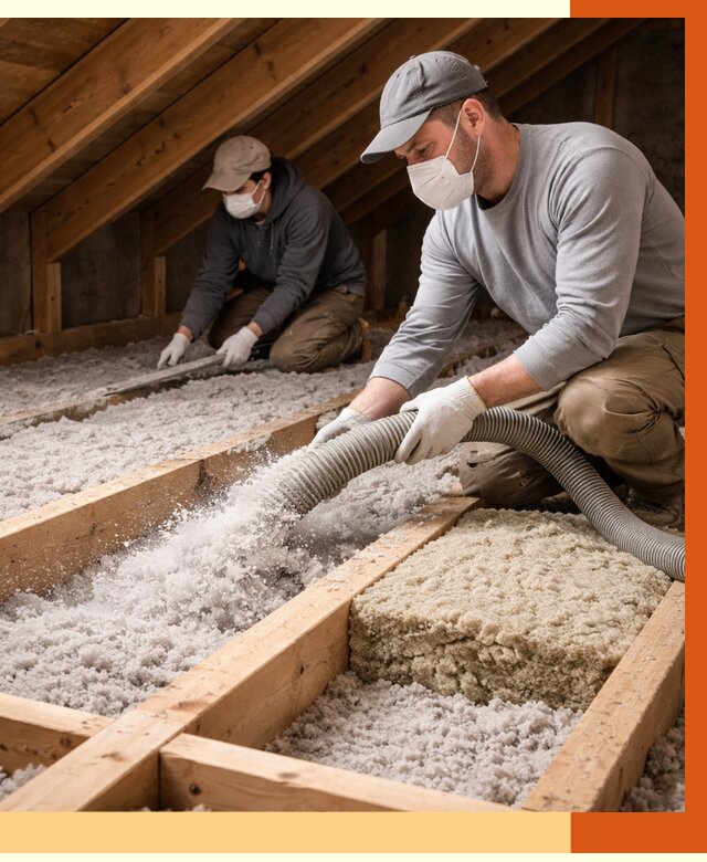 Заполнение полостей чердачного перекрытия в Северске от 4678 руб. | ТепломастерСвк