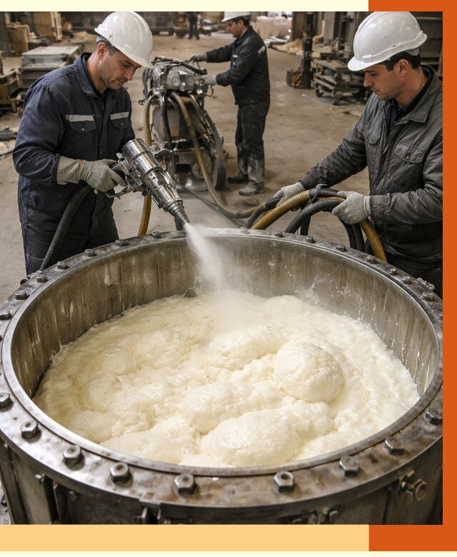 Заливка ППУ в емкости в Северске от 7536 руб. — утепление емкости под ключ | ТепломастерСвк