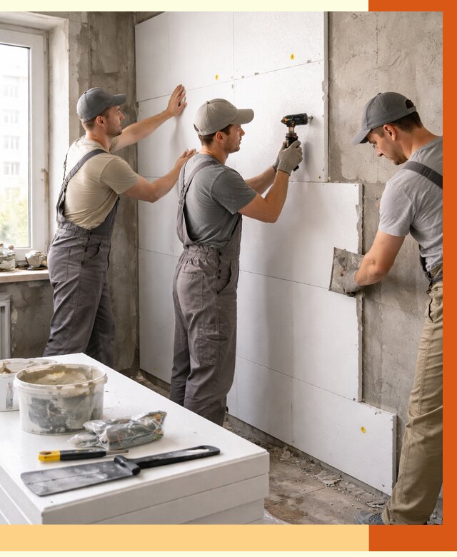 Утепление пенопластом домов и стен в Северске от 1923 руб. — ТепломастерСвк