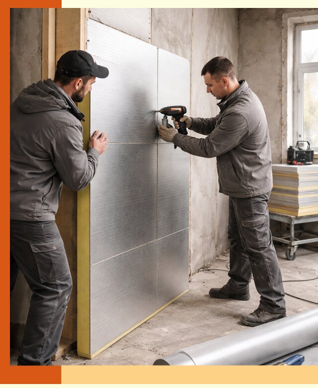 Утепление PIR панелями домов и зданий в Северске