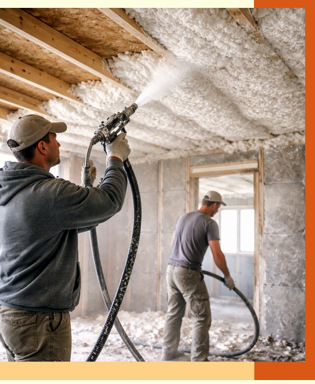 Утепление пеноизолом в Северске от 1663 руб./м2 под ключ | ТепломастерСвк