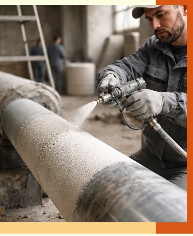 Утепление труб жидкой теплоизоляцией в Северске от 7796 руб. под ключ | ТепломастерСвк