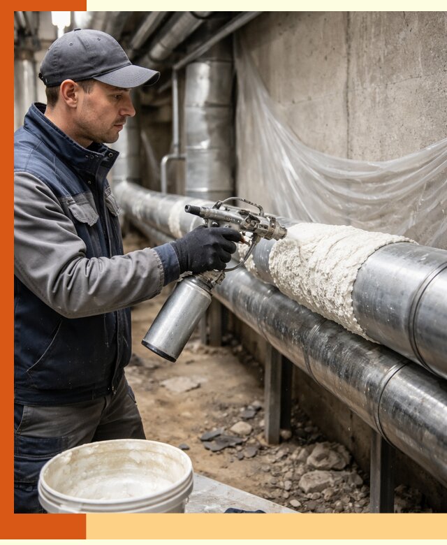 Утепление труб жидкой теплоизоляцией в Северске