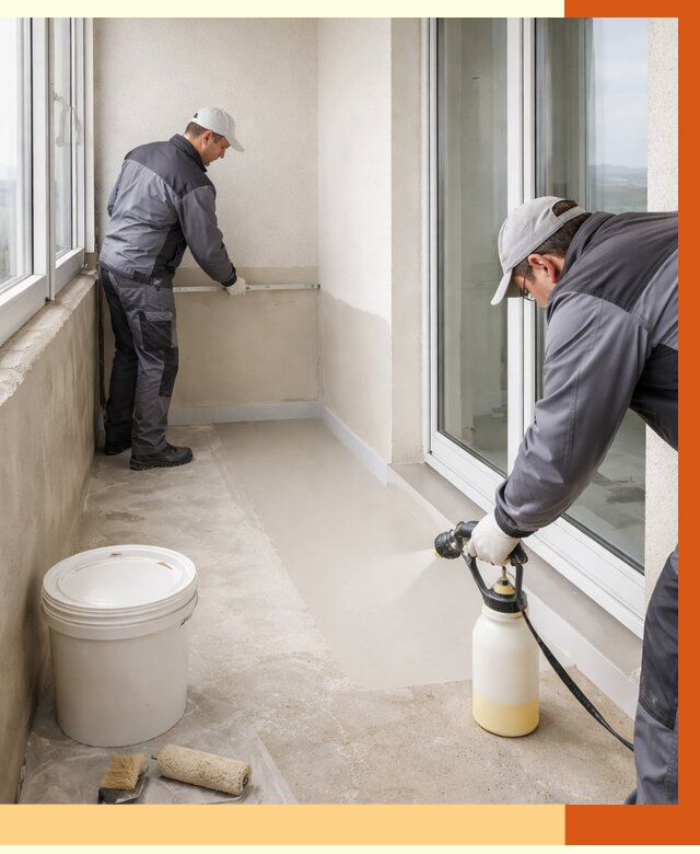 Утепление балкона жидкой теплоизоляцией в Северске от 5977 руб./м2 | ТепломастерСвк