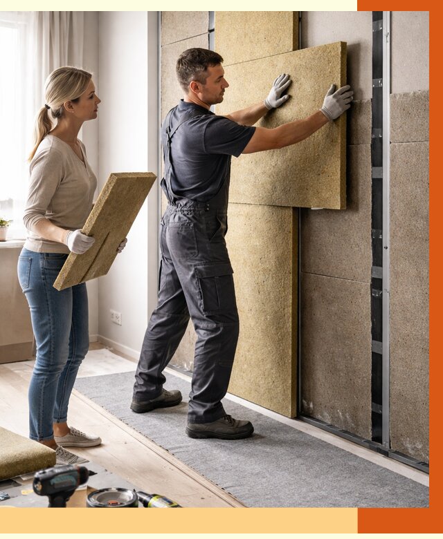 Профессиональная шумоизоляция квартиры в Северске от 7796 руб. за м2 | ТепломастерСвк