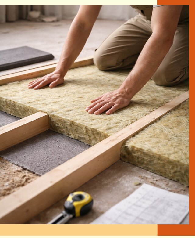 Шумоизоляция пола в Северске от 1299 руб./м² — профессиональная звукоизоляция | ТепломастерСвк