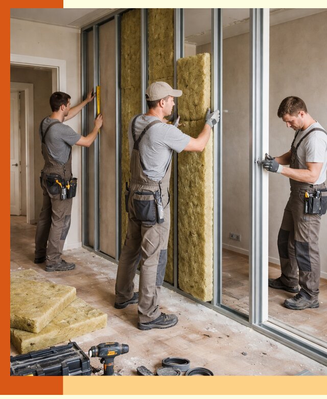 Шумоизоляция межкомнатных перегородок в Северске эффективно и надёжно