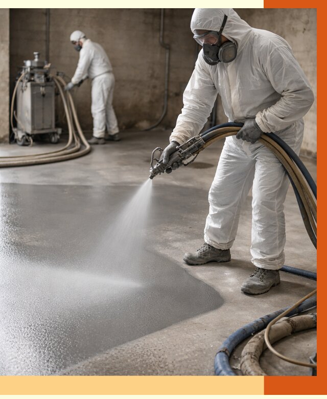 Гидроизоляция полимочевиной в Северске от 8836 руб/м² — напыление полимерной гидроизоляции | ТепломастерСвк